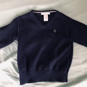 Janie and Jack Navy V-neck boys jumper